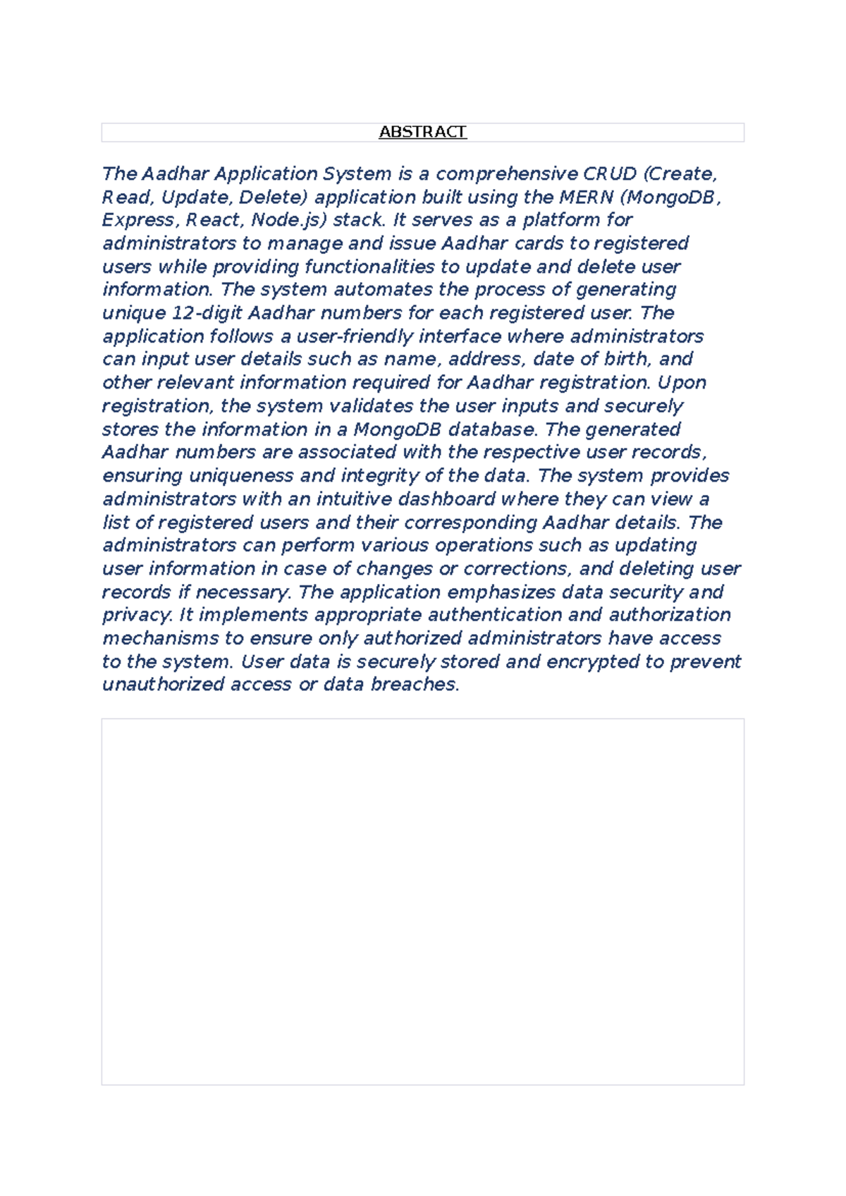 A Software Requirements Specification ml project (1) ABSTRACT The