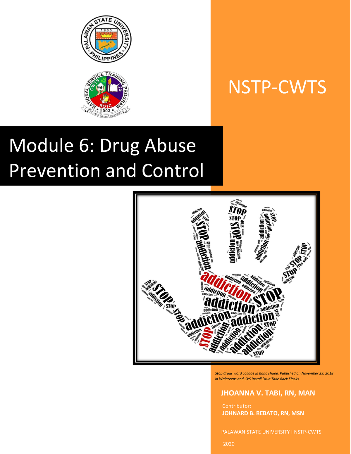 Module 6 Drug Abuse Prevention And Control - NSTP-CWTS Module 6: Drug ...