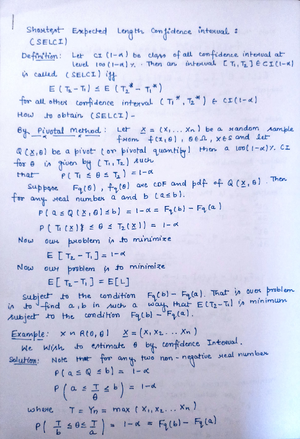 Confidence Interval - it helps in your study - mathematics - Studocu