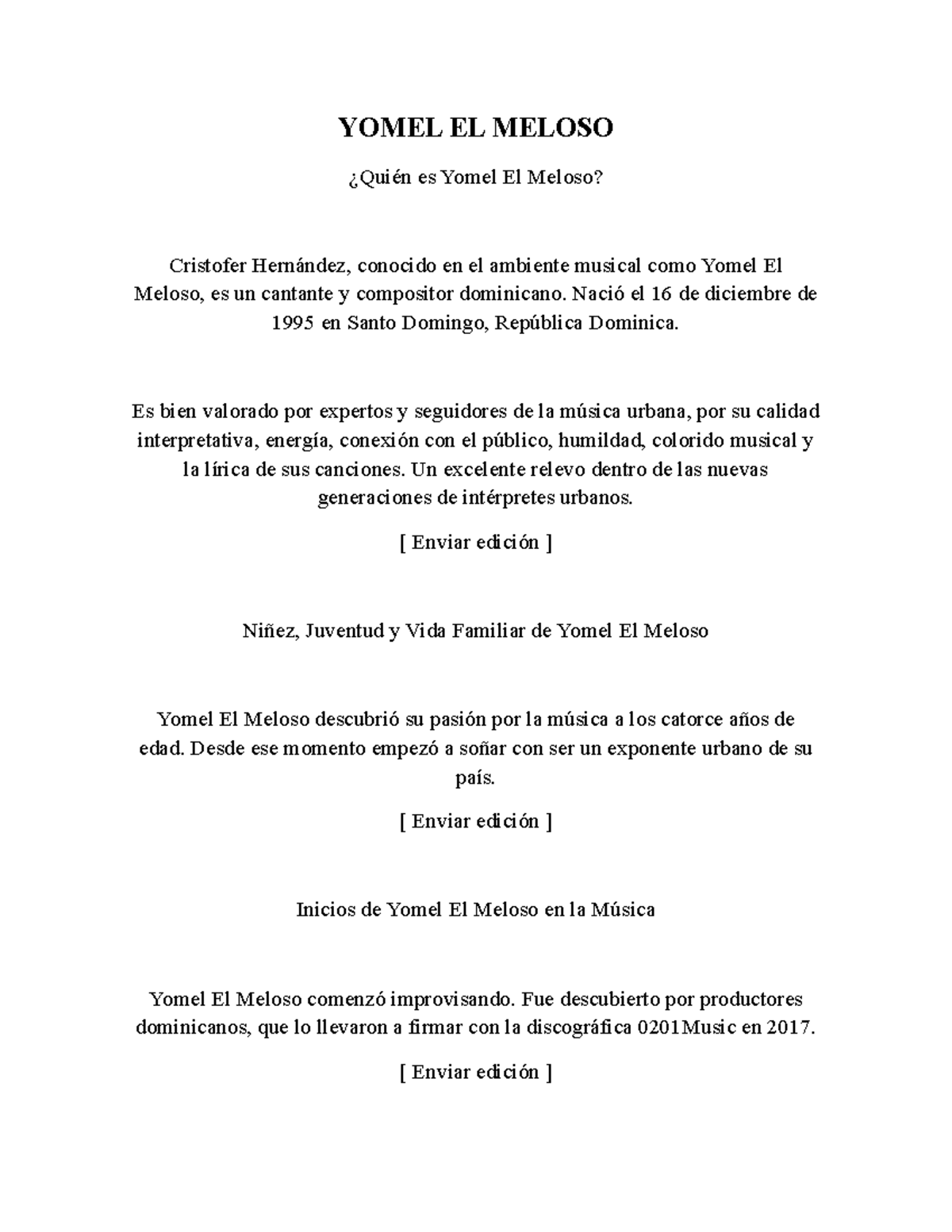 Artista Yomel EL Meloso 01 YOMEL EL MELOSO es Yomel El Meloso