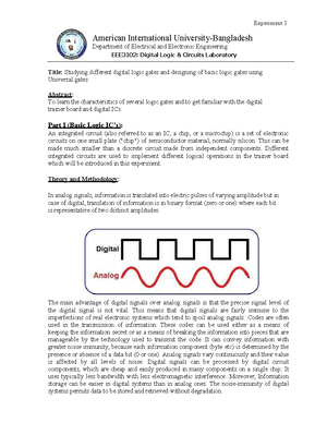 Additional - Joss note lol - digital logic and circuit - Studocu