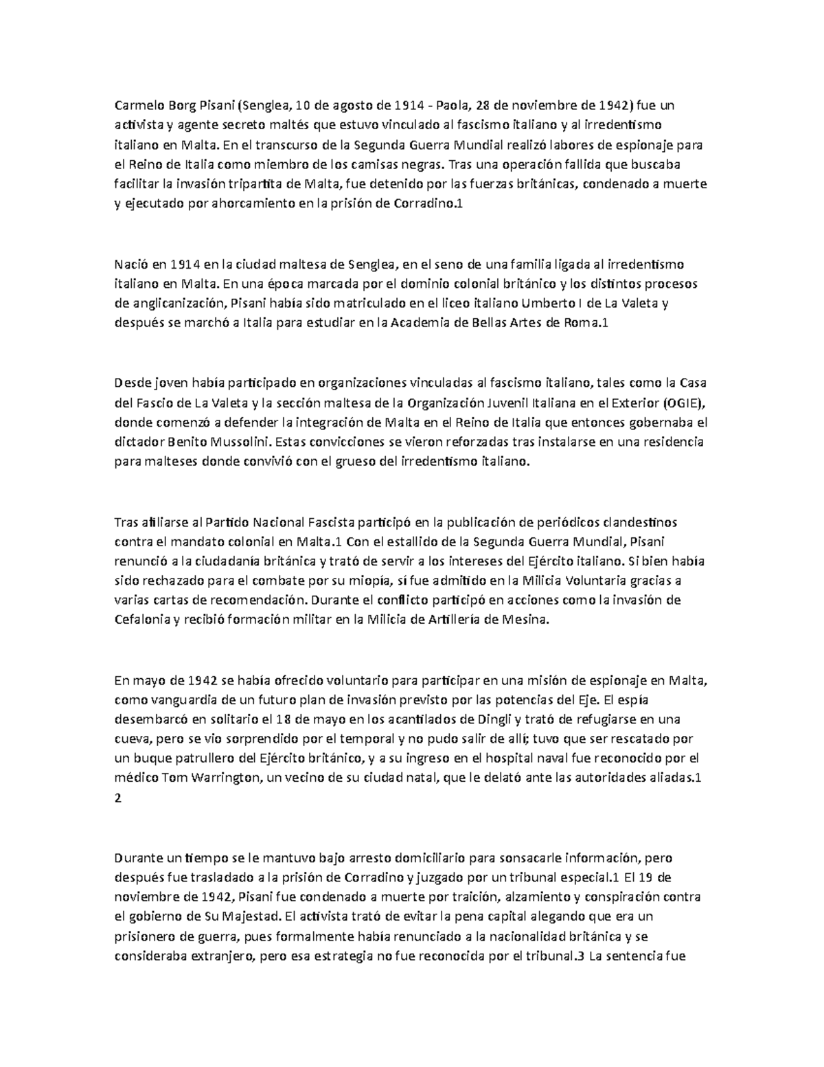 Carmelo Pisani no idea History UCP Studocu