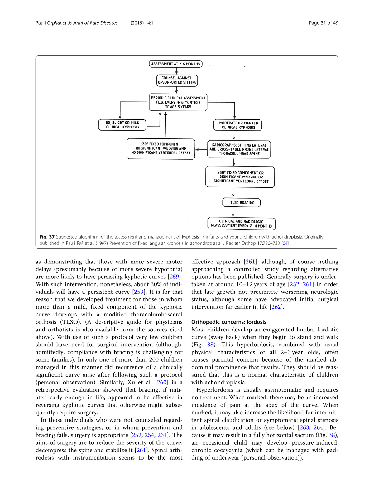 Acondroplasia [31-32] - as demonstrating that those with more severe ...