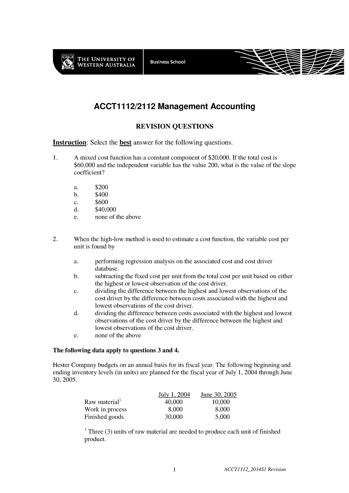 700-805 Test Study Guide