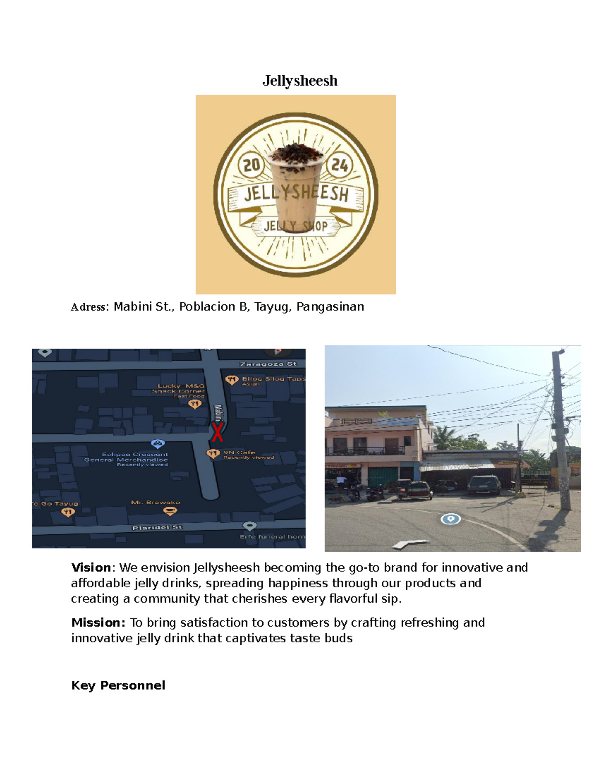 Bss - Jsjsj - Jellysheesh Adress: Mabini St., Poblacion B, Tayug ...