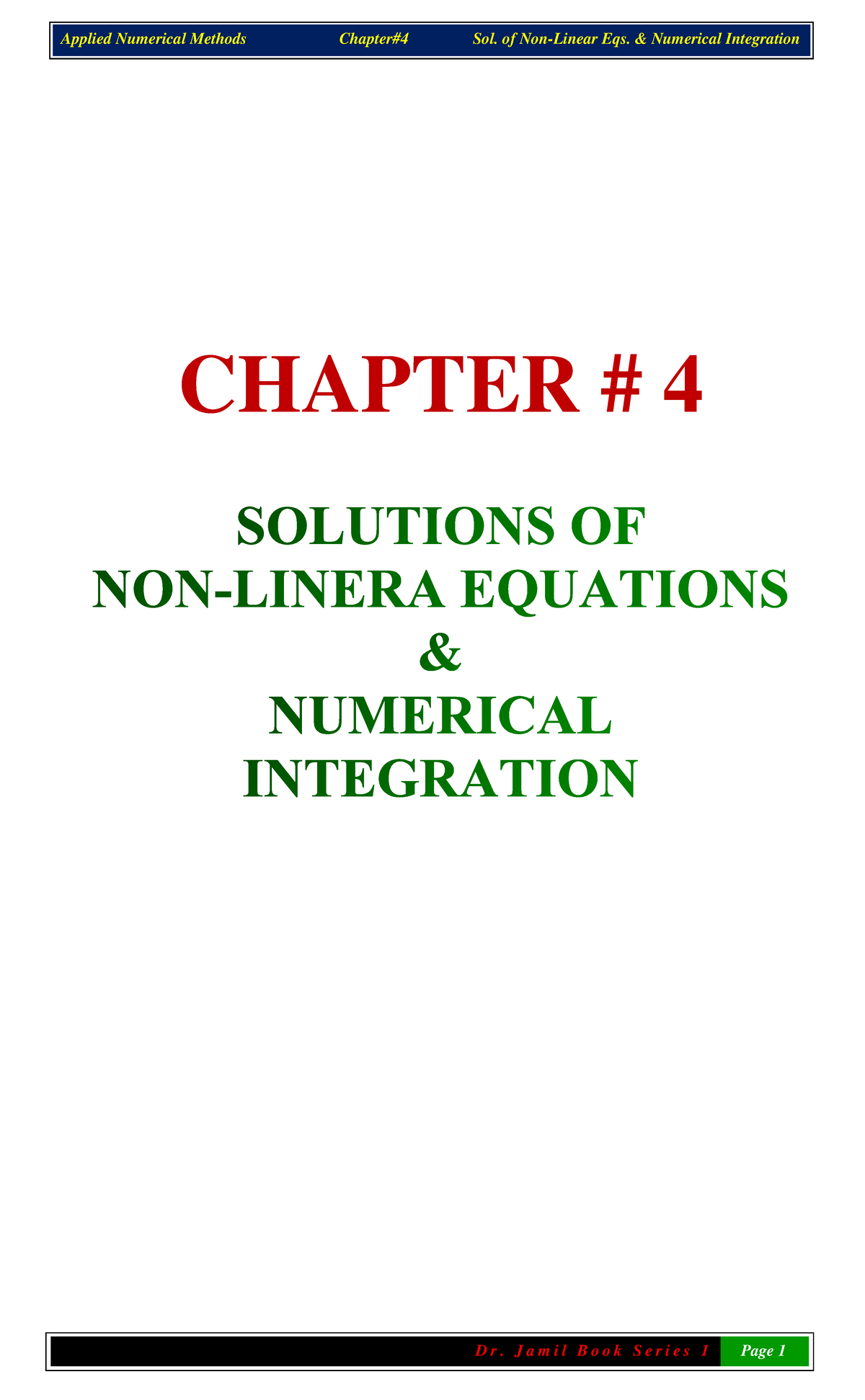 Ch 4 Solution Of Non Linear Equations First Form 12 12 2022 Chapter Ch 4 Solution Of Non Linear Equations First Form 12 12 2022 Chapter