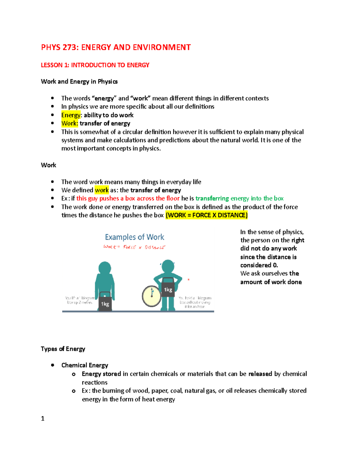PHYS273 - All Chapter Notes 2021-2022 - PHYS 273 - Concordia - Studocu