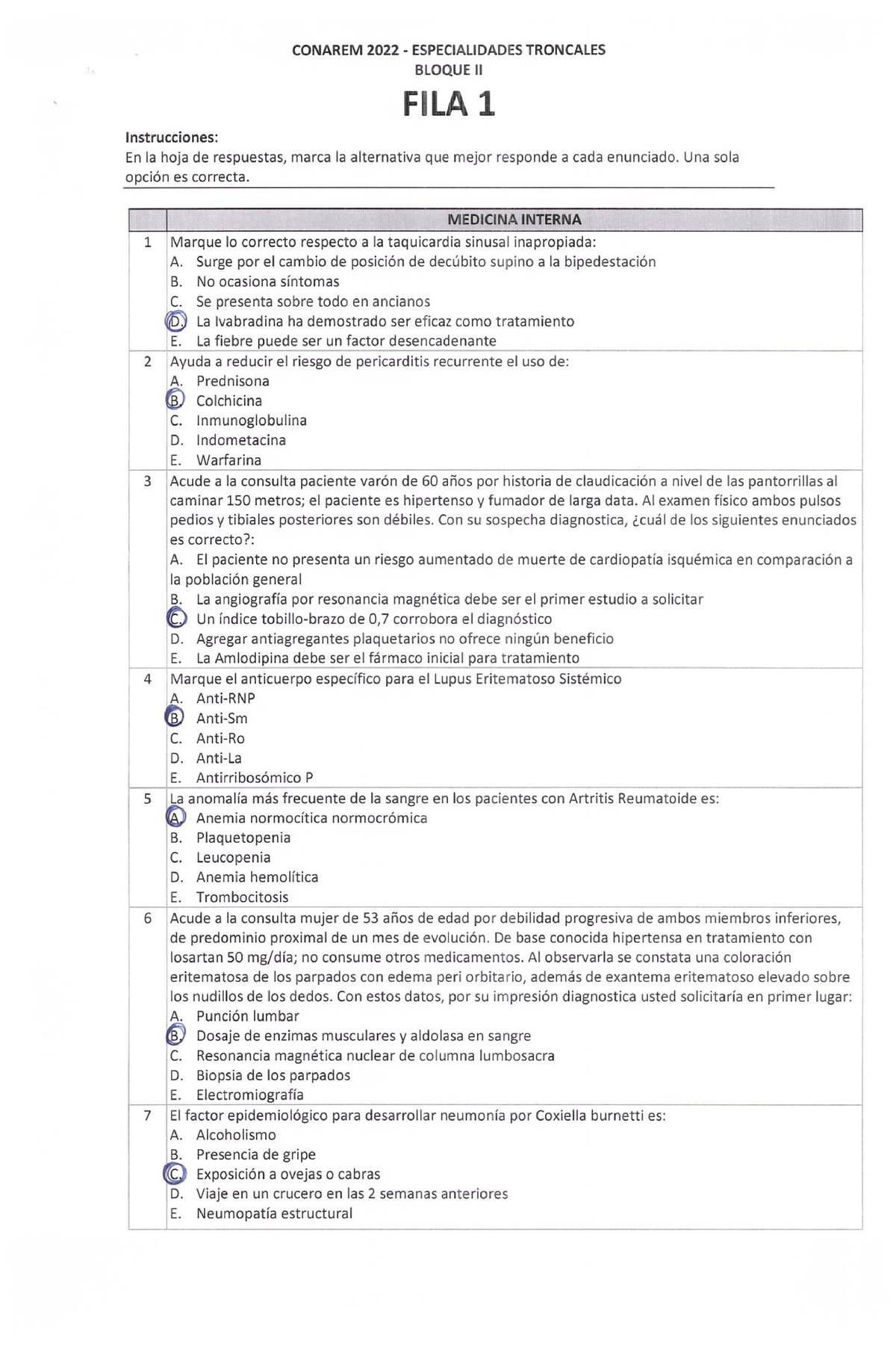 Conarem 2022 3 - PREparacion Para Examenes, Test Para Practicar ...