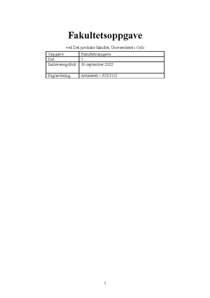 Formuerett I Eksamen - Emnekode JUS Vurderingsform Hjemmeeksamen ...