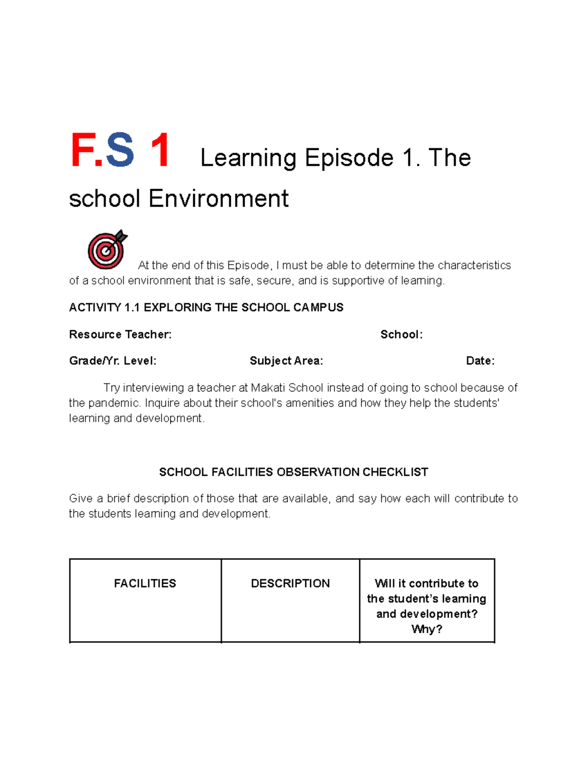 Episode+1-+ Diversity+OF+ Learners - F 1 Learning Episode 1. The school - A Heat For All Seasons Episode 1