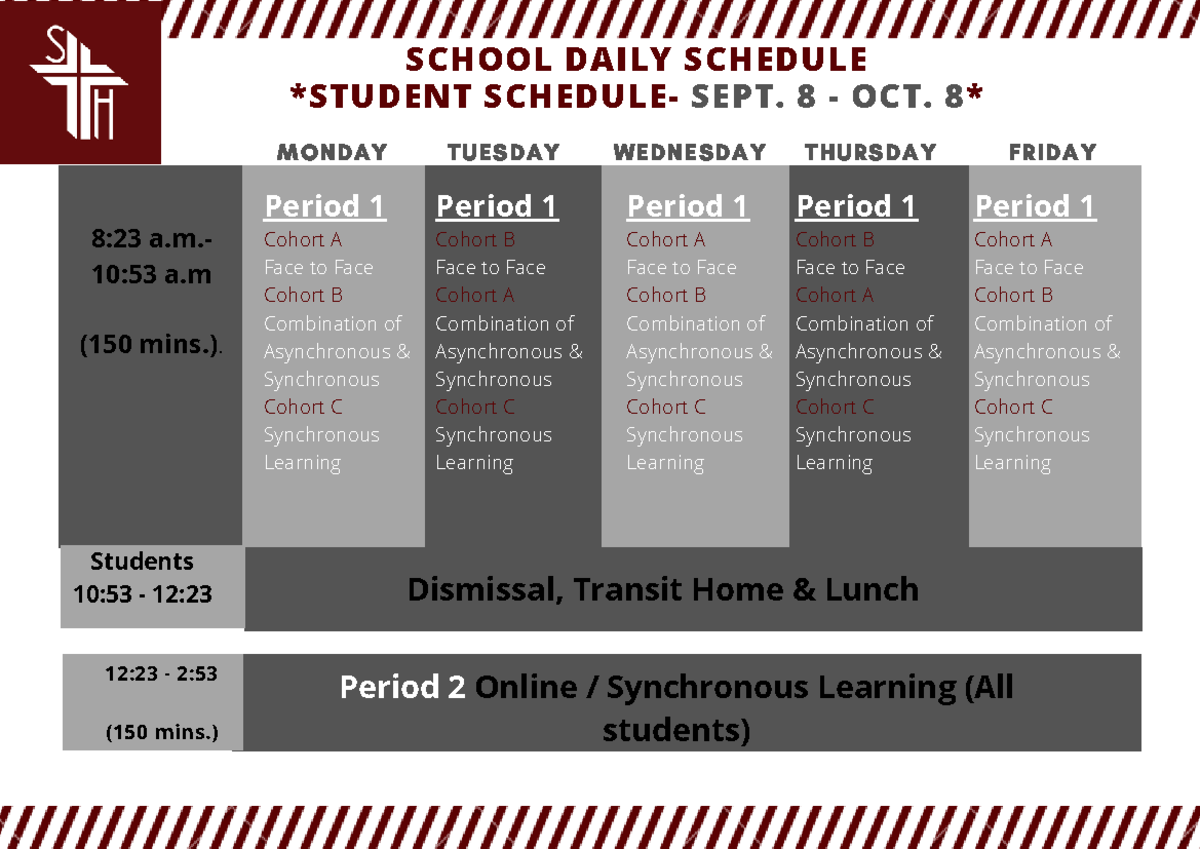 2020-2021 schedule - this is good study things to study and learn ...