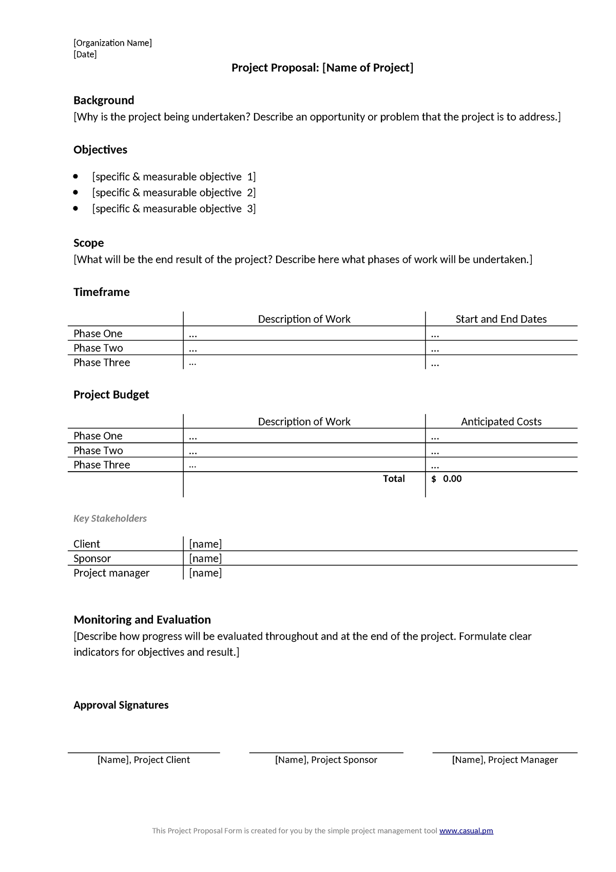 Project Proposal Template - [Organization Name] [Date] Project Proposal ...