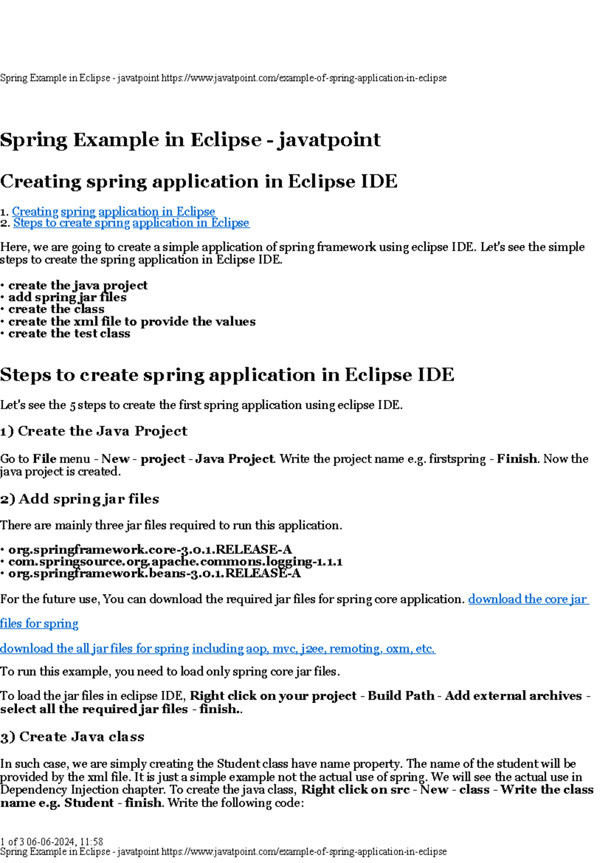 5.15.2 Spring Example in Eclipse - Spring Example in Eclipse ...