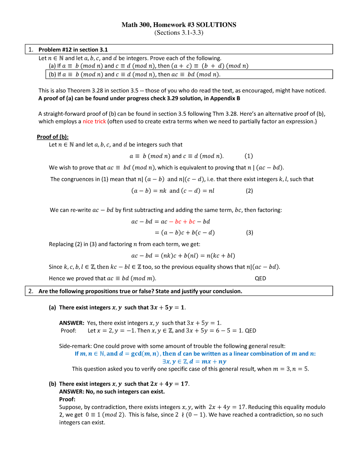 Homework 3sol Studocu