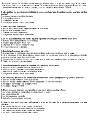 Recopilación Exámenes Anteriores Introducción A La Economía ...