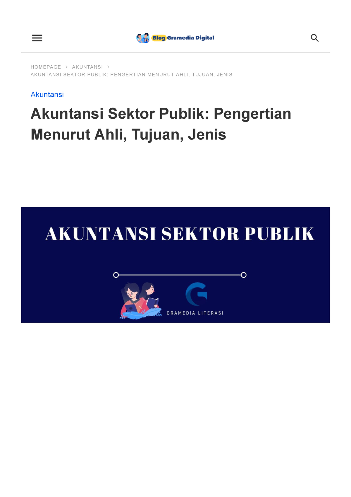 Akuntansi Sektor Publik- Pengertian Menurut Ahli, Tujuan, Jenis ...