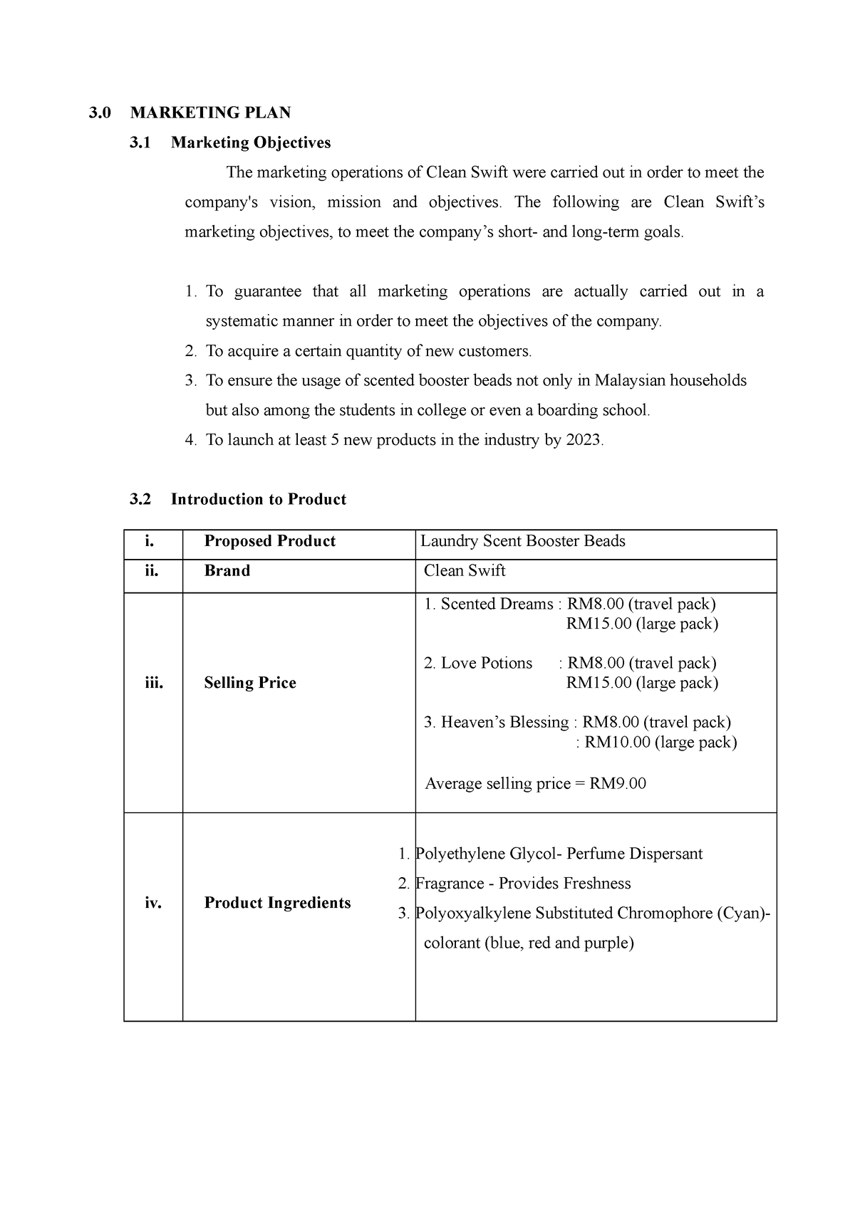 international marketing plan assignment