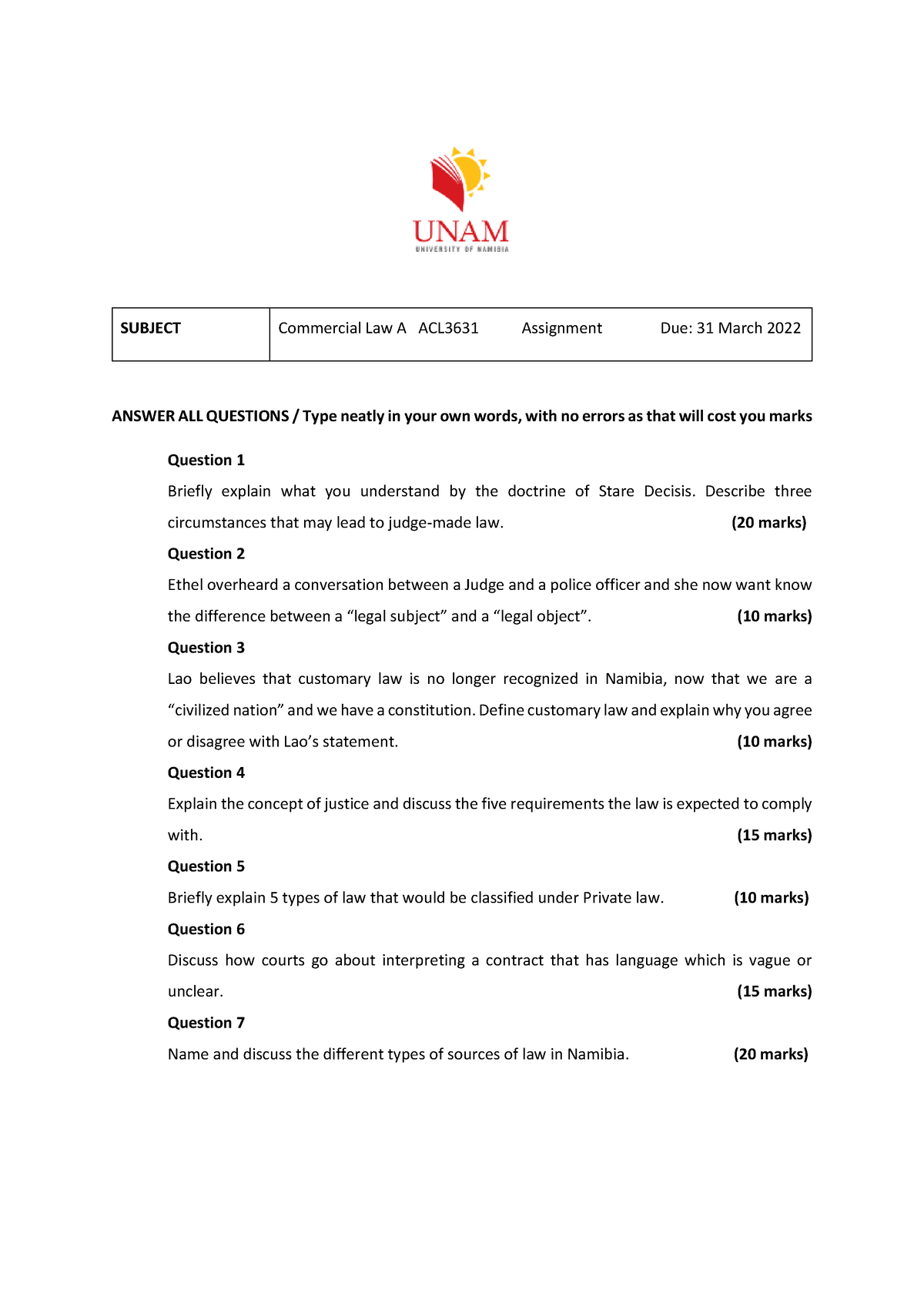 commercial-law-assignment-1-answer-all-questions-type-neatly-in