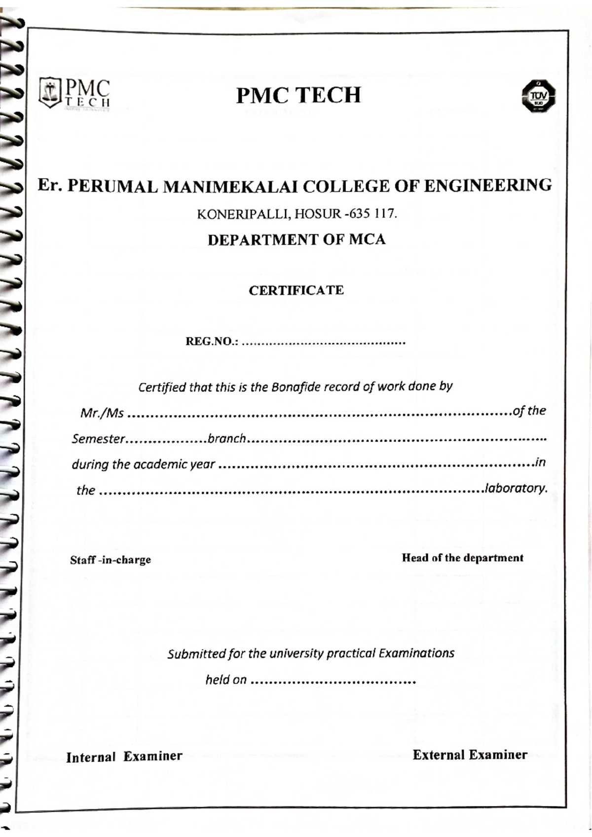 Pratical notes Iot - PMC PMC TECH TUV TECH SUD Er. PERUMAL MANIMEKALAI ...