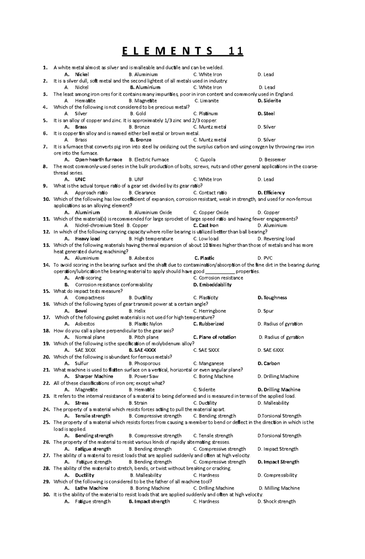 8 - Reviewer - E L E M E N T S 1. 2. 3. 4. 5. 6. 7. 8. 9. 10. 11. 12 ...