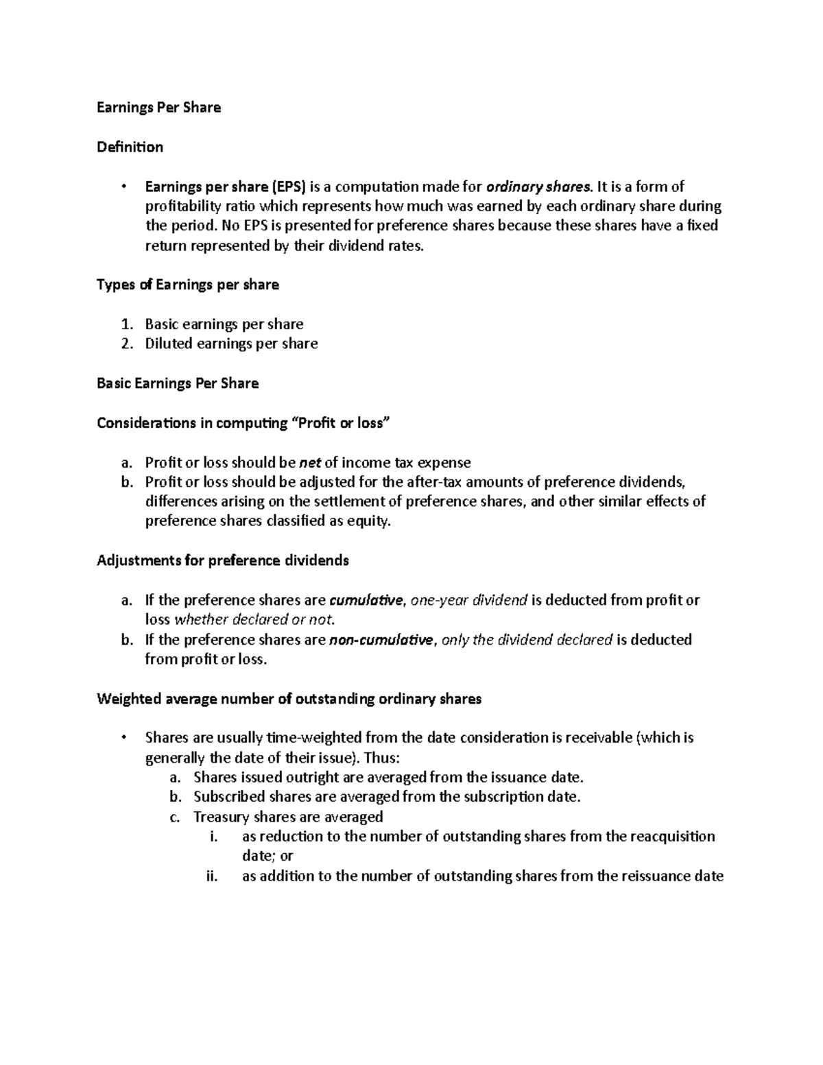Earnings Per Share Earnings Per Share Definition Earnings per share