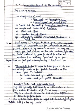 Chapter 1 Principles OF Microeconomics - Bcom Hons. - Studocu