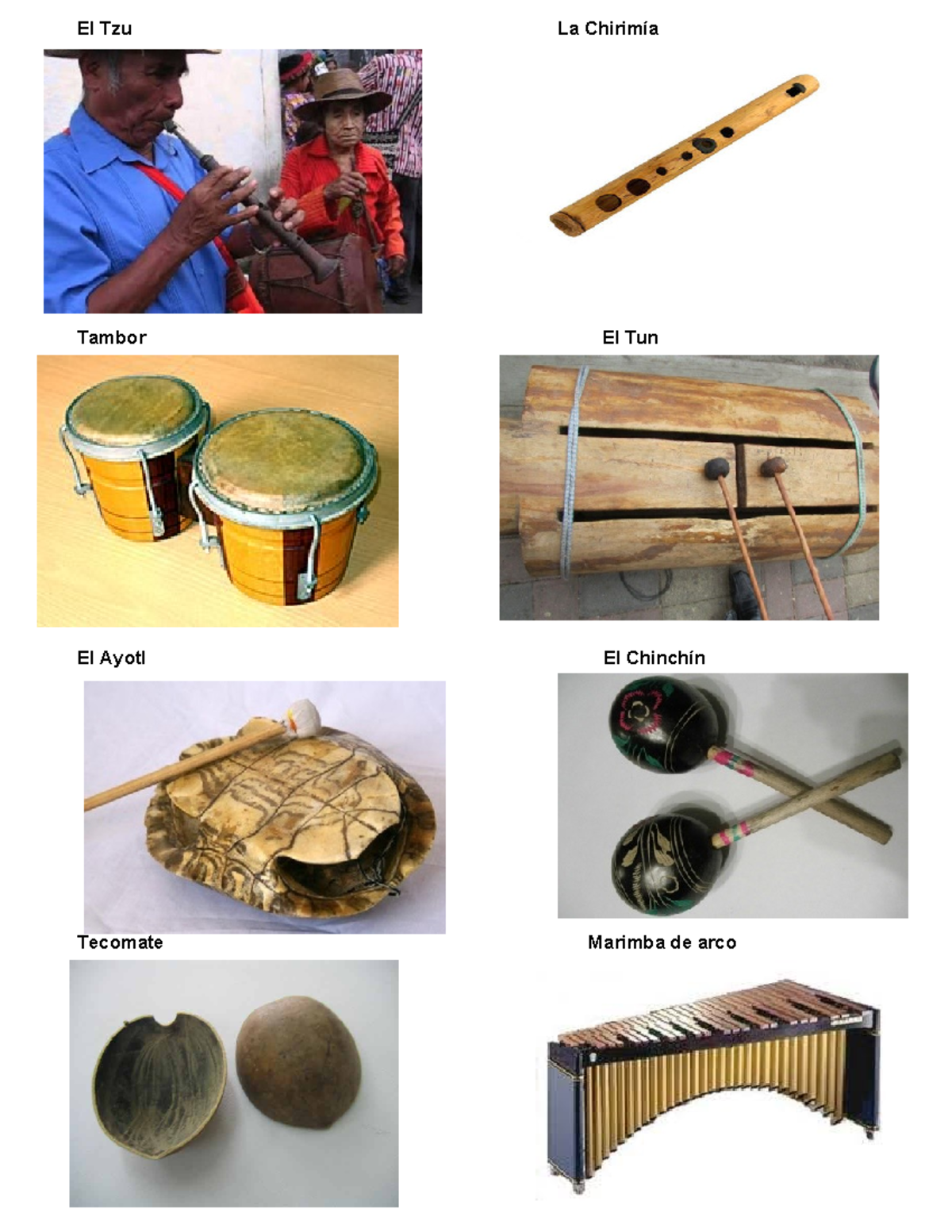 360275250 Instrumentos Autoctonos de Guatemala - El Tzu La Chirimía ...