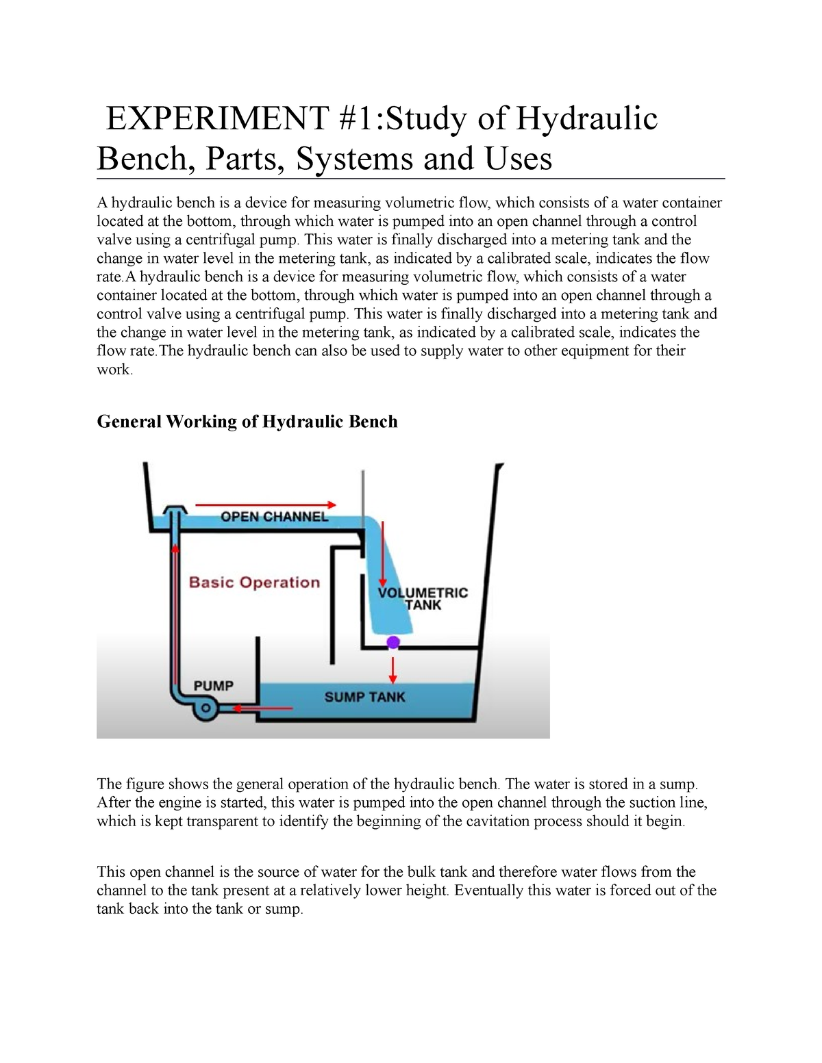 hydraulics lab experiments pdf