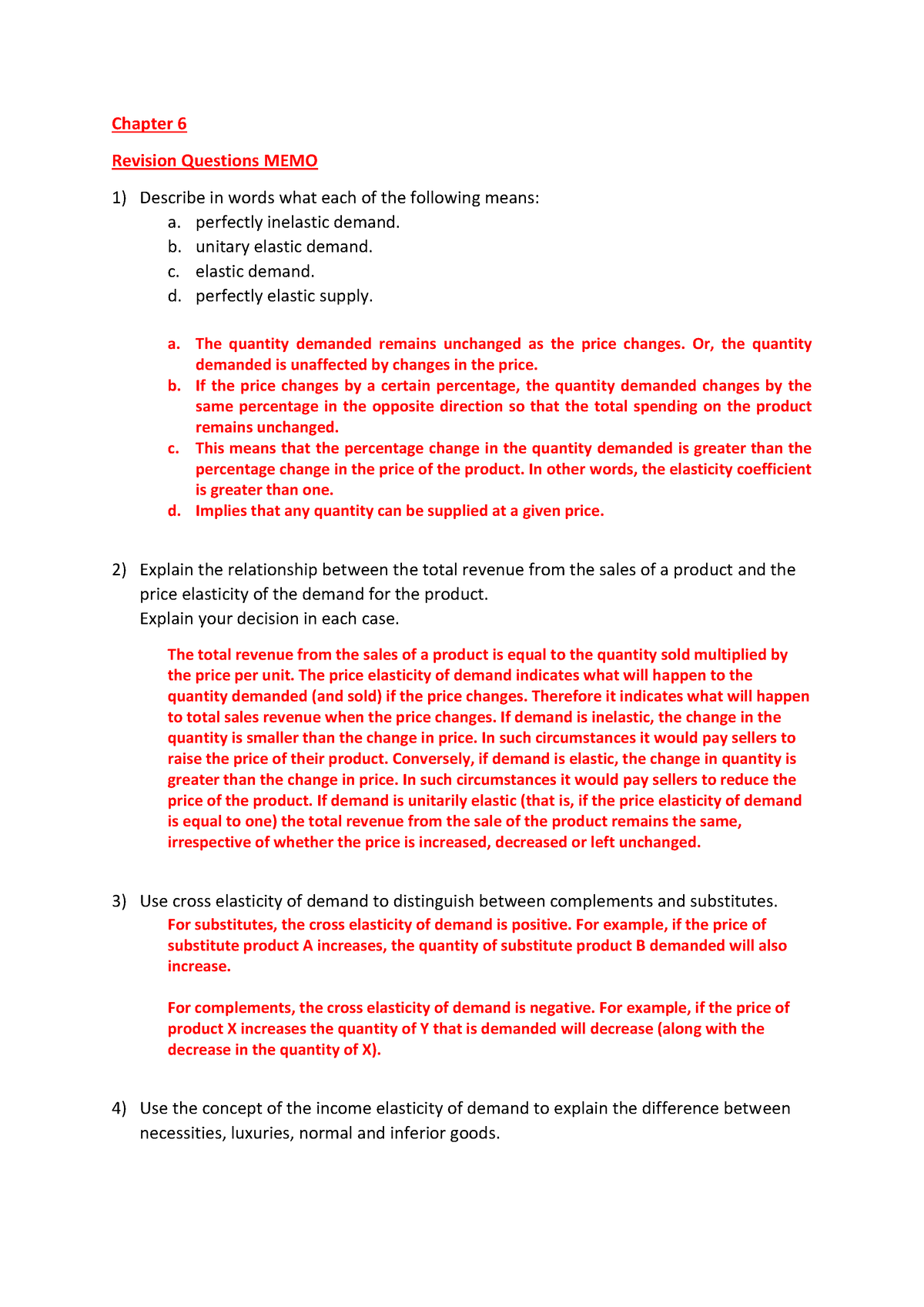 Chapter 6 Tutorial- Part 2 Question Answers - Chapter 6 Revision ...