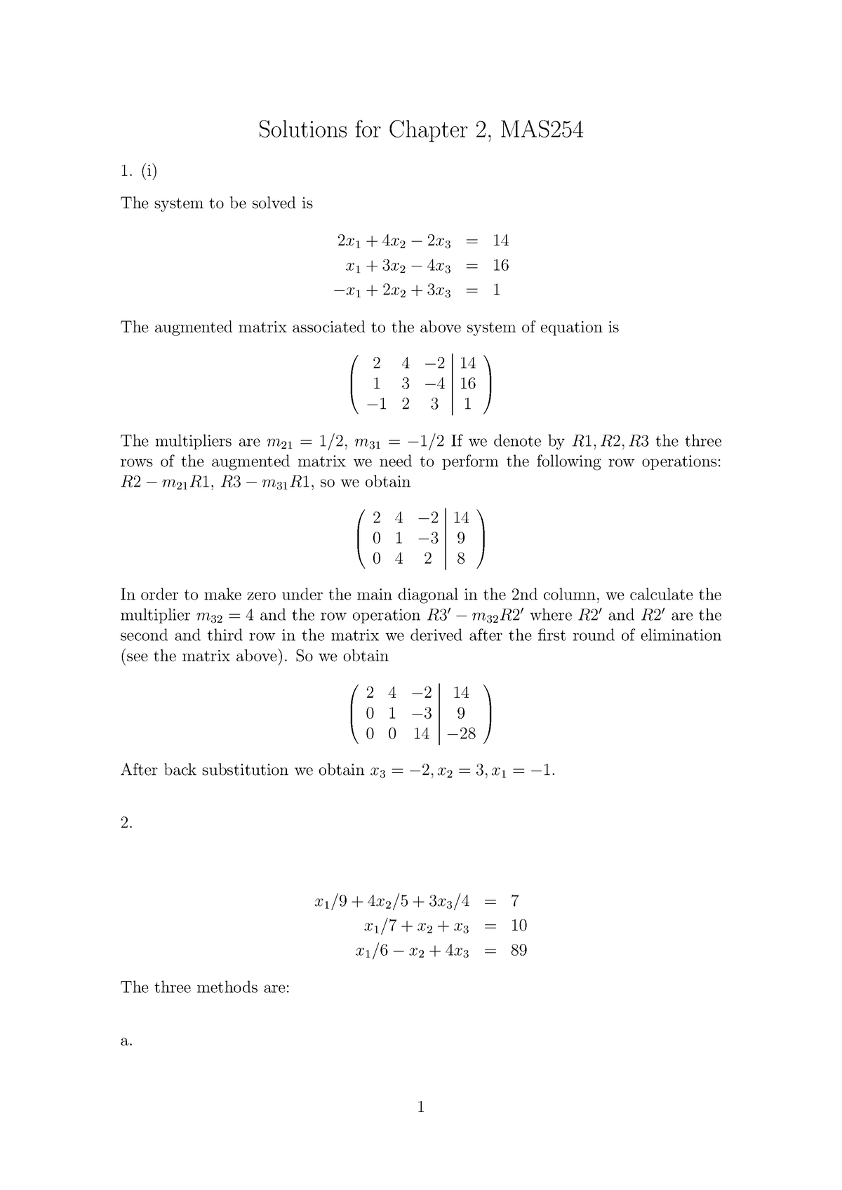 mas254-tutorial-sheet-2-solutions-solutions-for-chapter-2-mas-i-the-system-to-be-solved-is