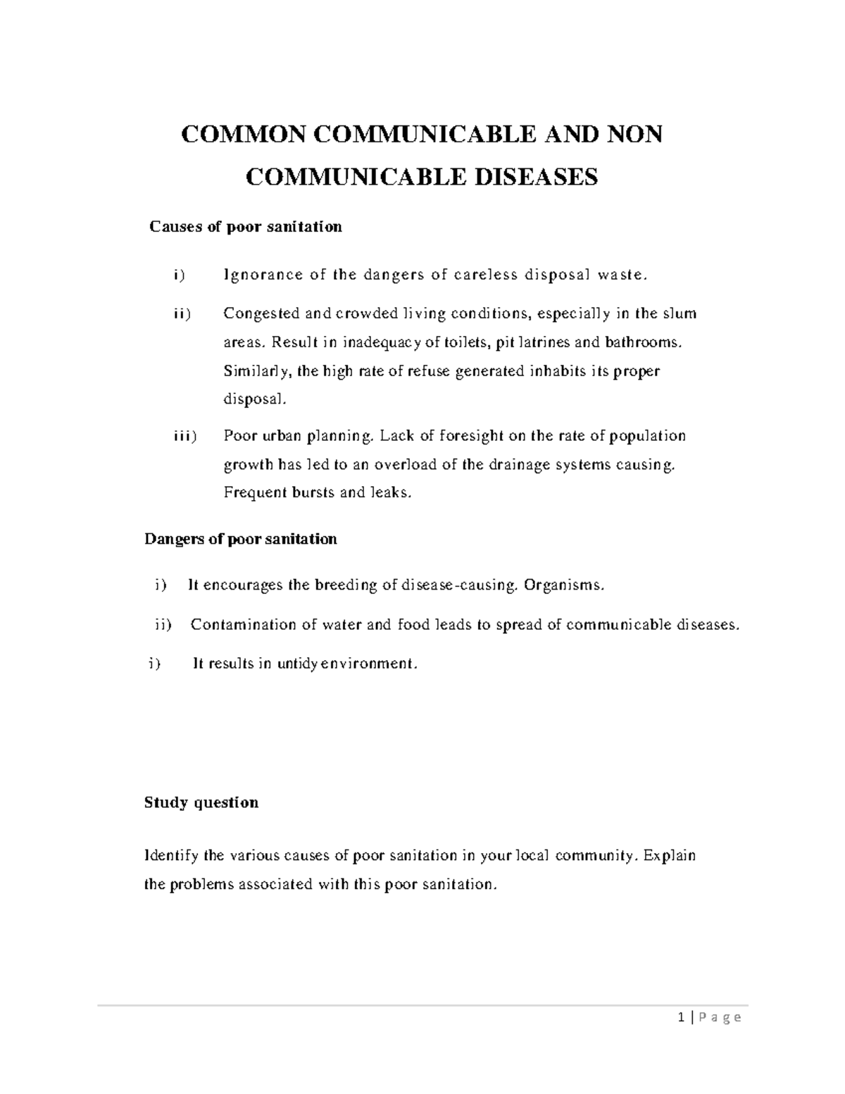 4. Common Communicable AND NON Communicable Diseases - COMMON ...
