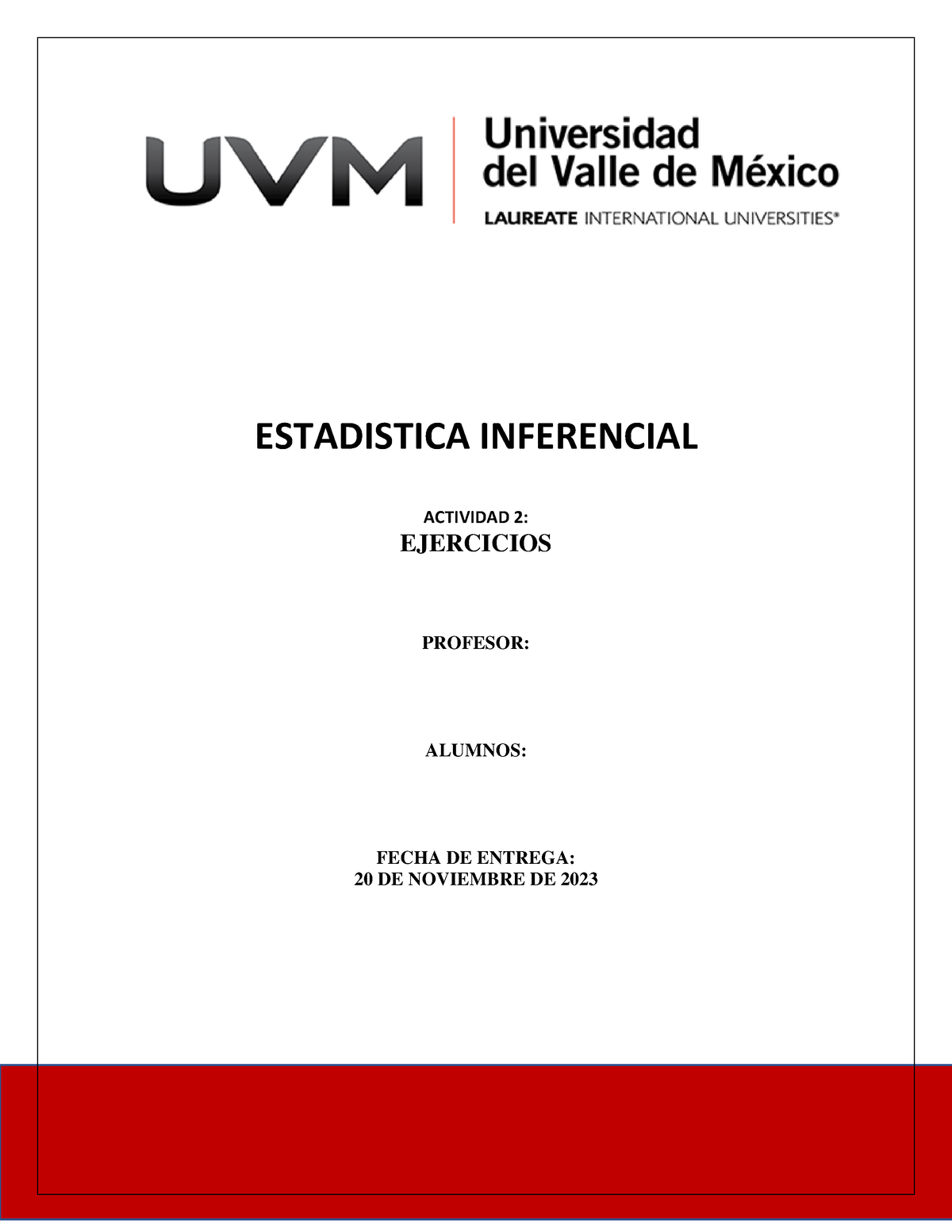 Act2 Estadistica Inferencial Estadistica Inferencial Actividad 2