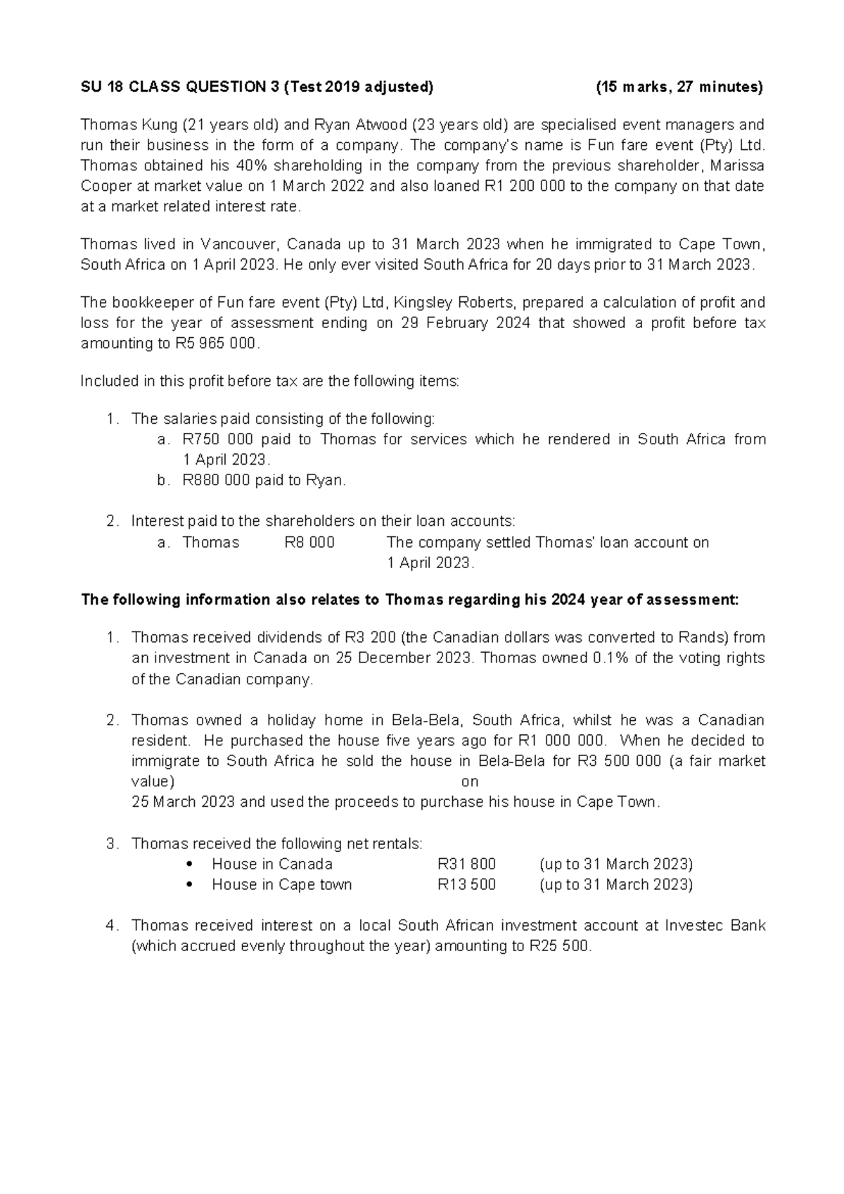 SU+18+ Class+ Question+3+2024 - SU 18 CLASS QUESTION 3 (Test 2019 ...