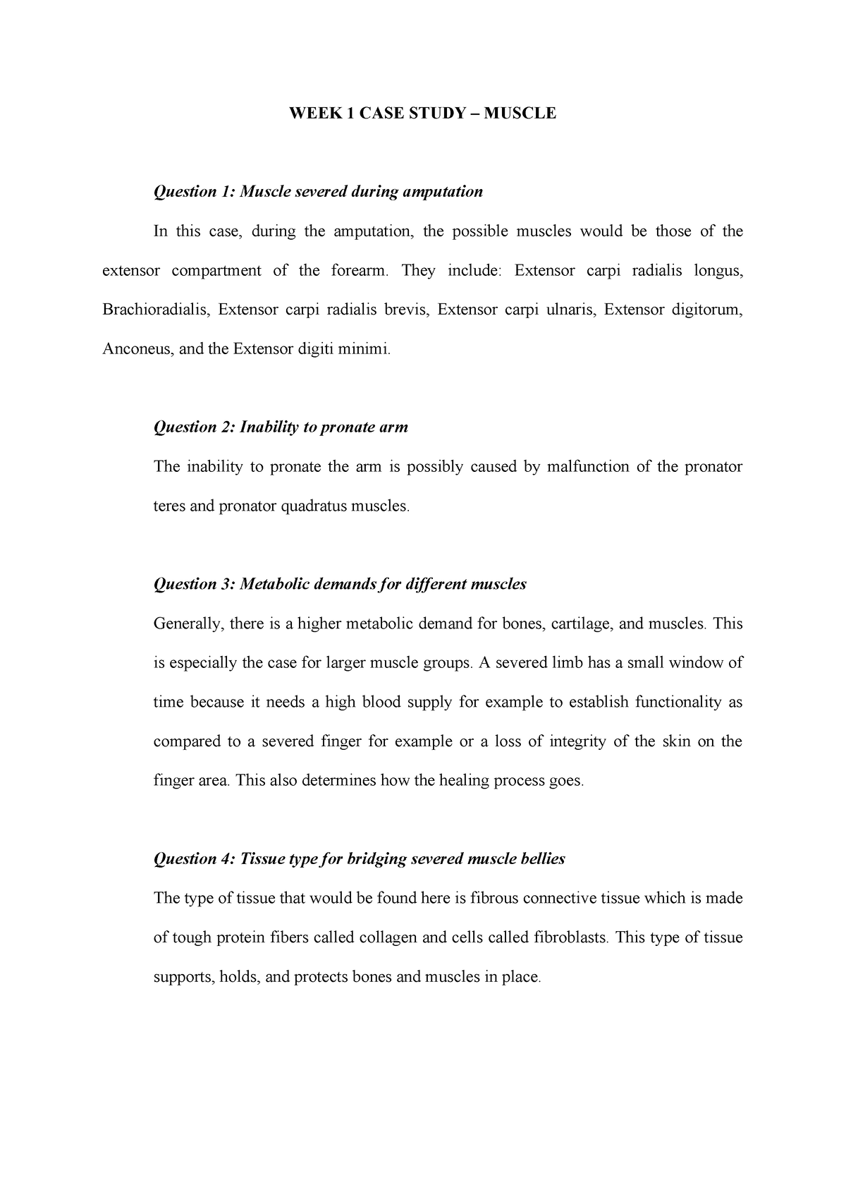 week 1 case study muscle