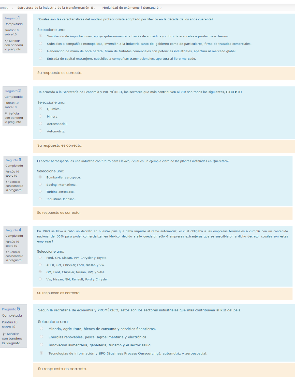 Examen Semana 3 - Estructura De La Industria De La Transformación_B ...