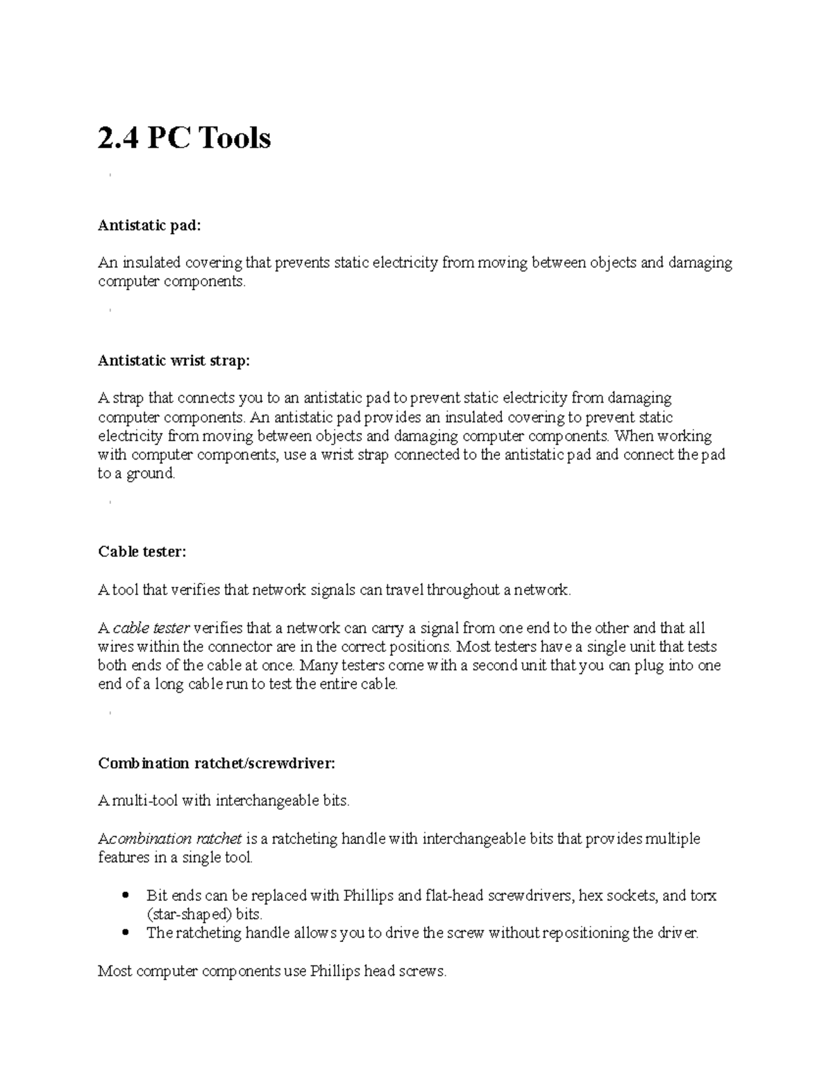 IT 202 chapter two notes for operating systems - 2 PC Tools Antistatic ...