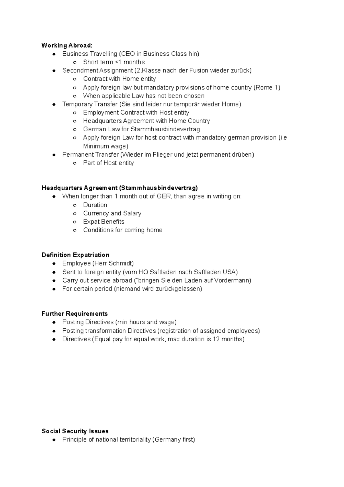 Int.HR Expat Management - Working Abroad: Business Travelling (CEO in ...