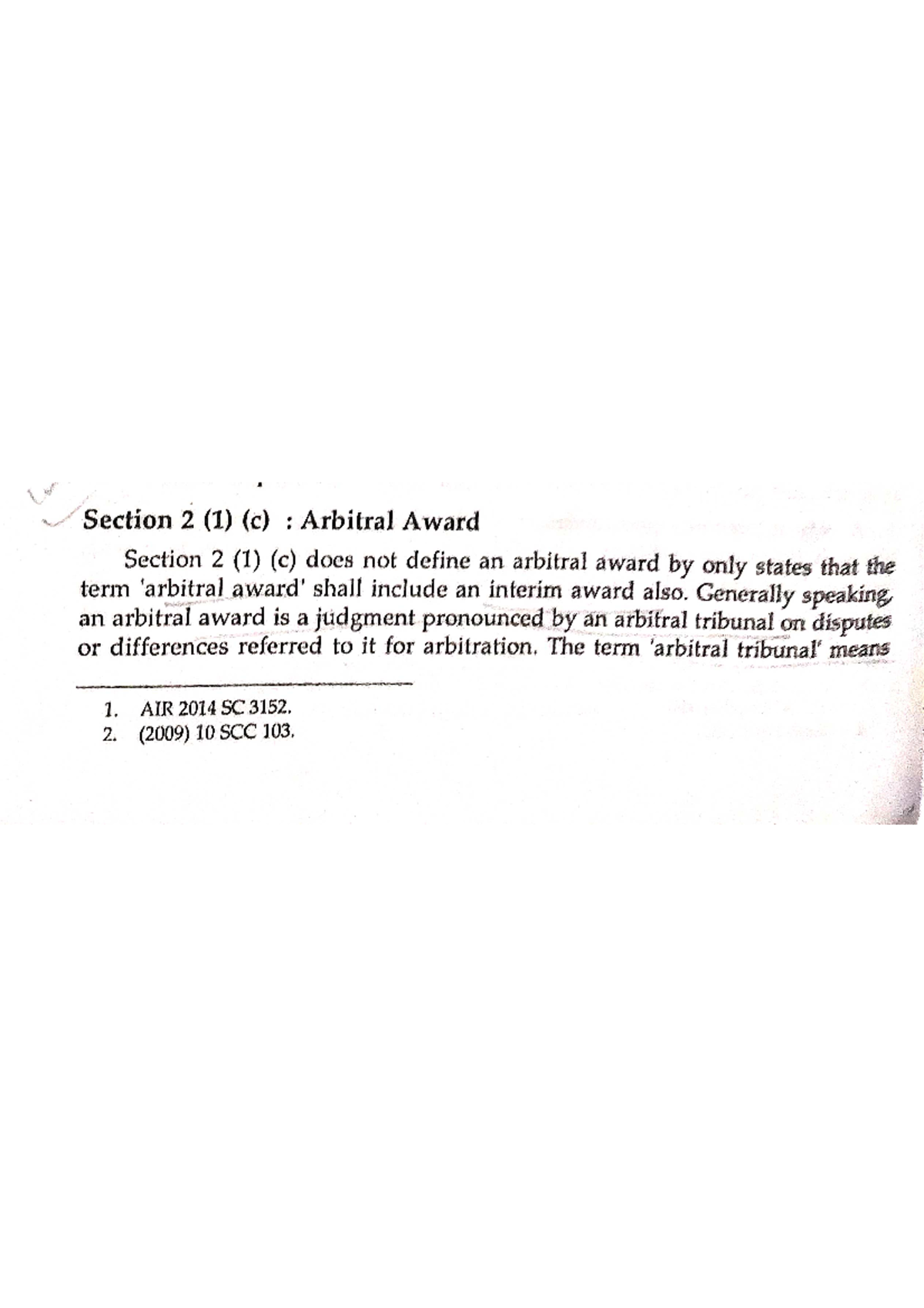 assignment of an arbitral award