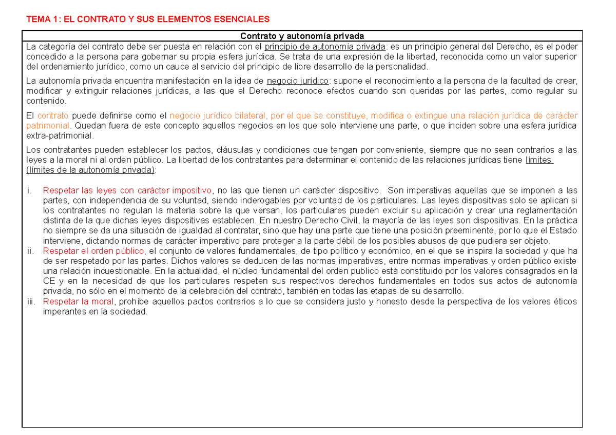 Resumen Tema 1 Manual Derecho Civil II Obligaciones Y Contratos - TEMA ...