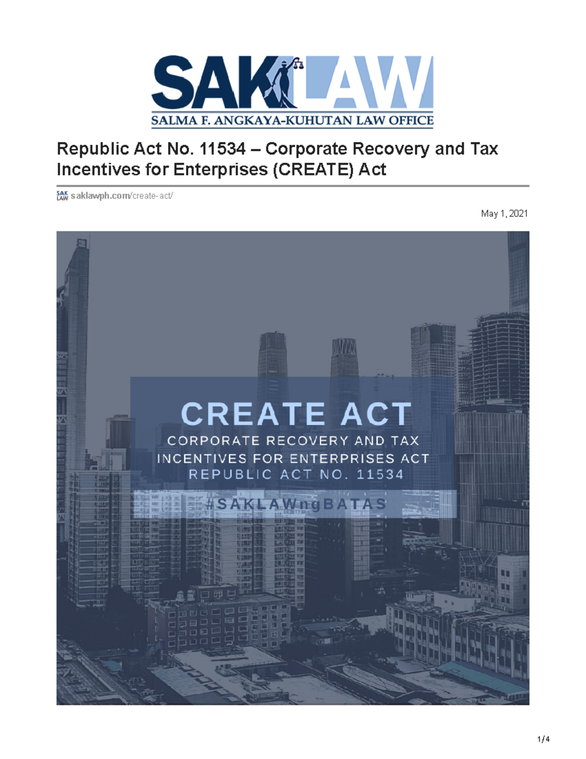 Saklawph.com-Republic Act No 11534 Corporate Recovery and Tax ...