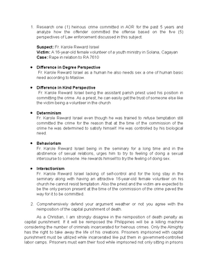 FCI- Module 1 - It is about the fundamental of criminal investigation ...