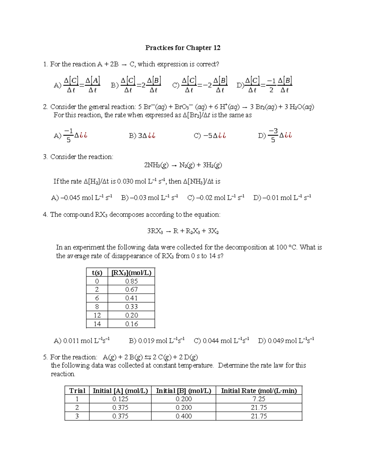 Chapter+12+Worked+Practice+Questions - Practices for Chapter 12 For the ...