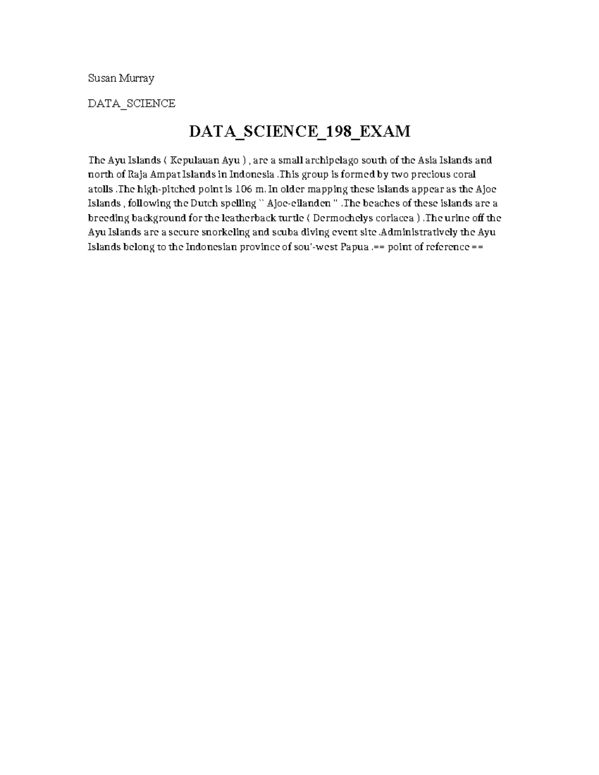 DATA Science 198 EXAM - Ganda q - Susan Murray DATA_SCIENCE DATA ...