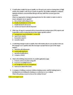 D075 OA Questions - D075 OA QUESTIONS A large heating and air ...