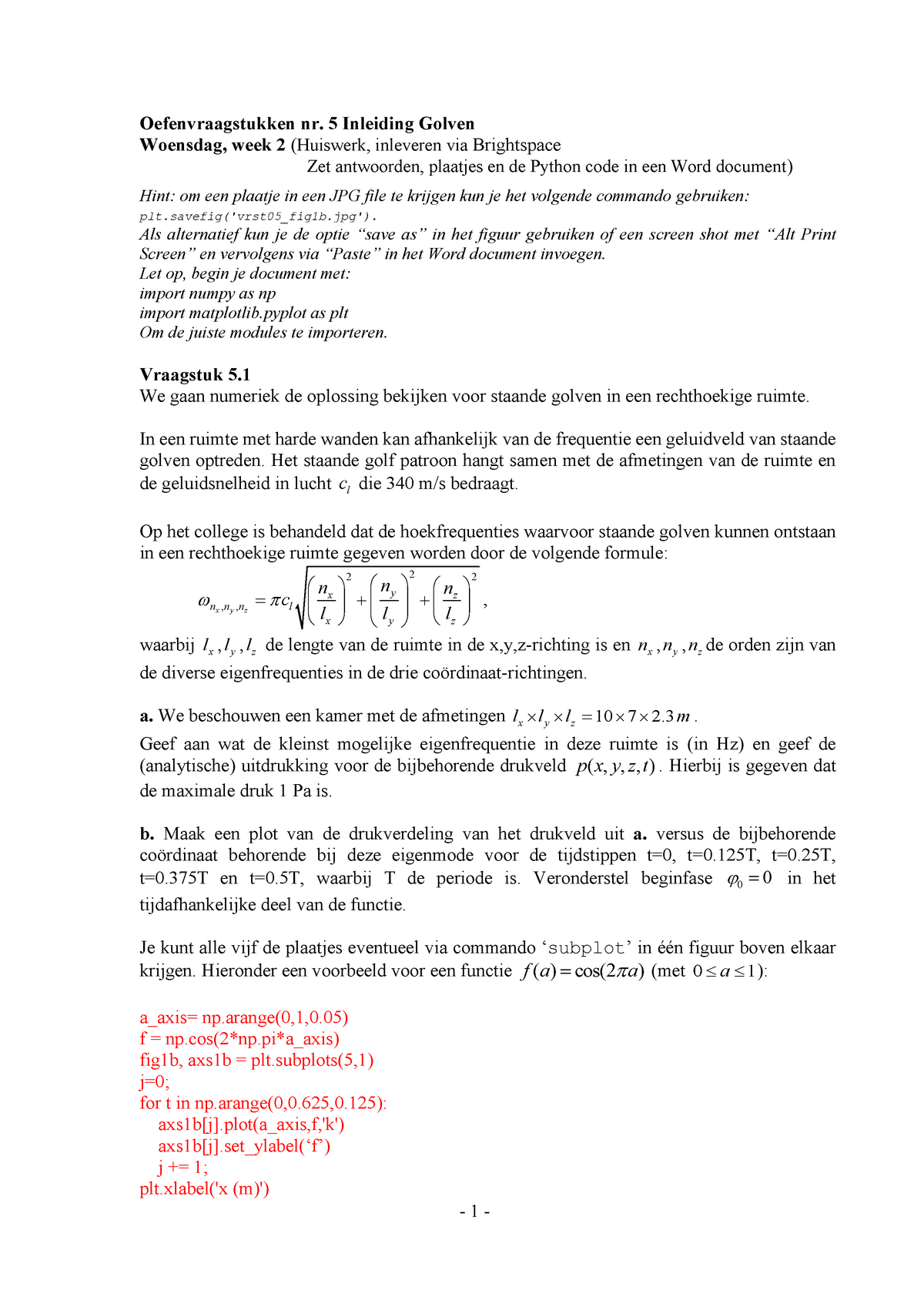 Antwoorden Vraagstuk 5 Python Vragen 01 08 Studeersnel