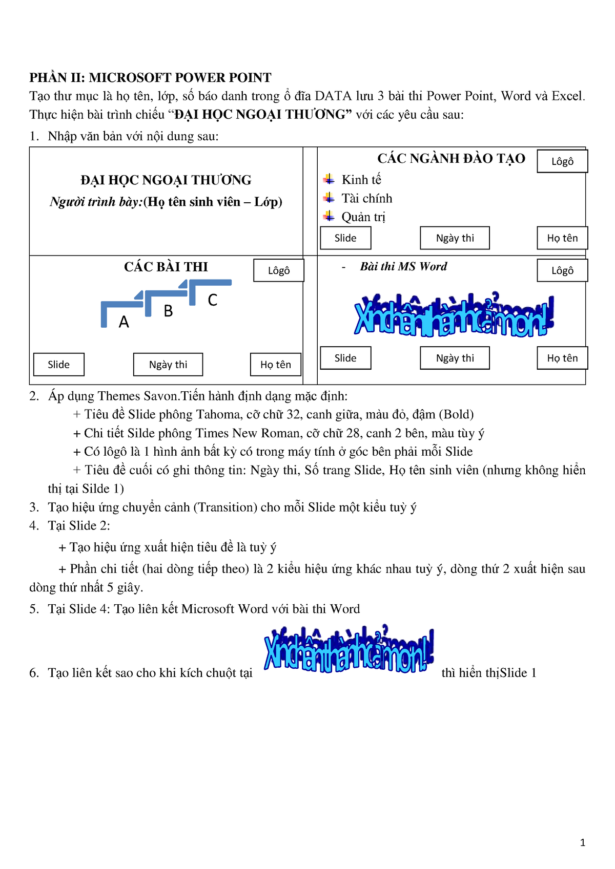 De Thi Thu Power Point - đề Thi Ppt - Tạo Thư Mục Là Họ Tên, Lớp, Số ...