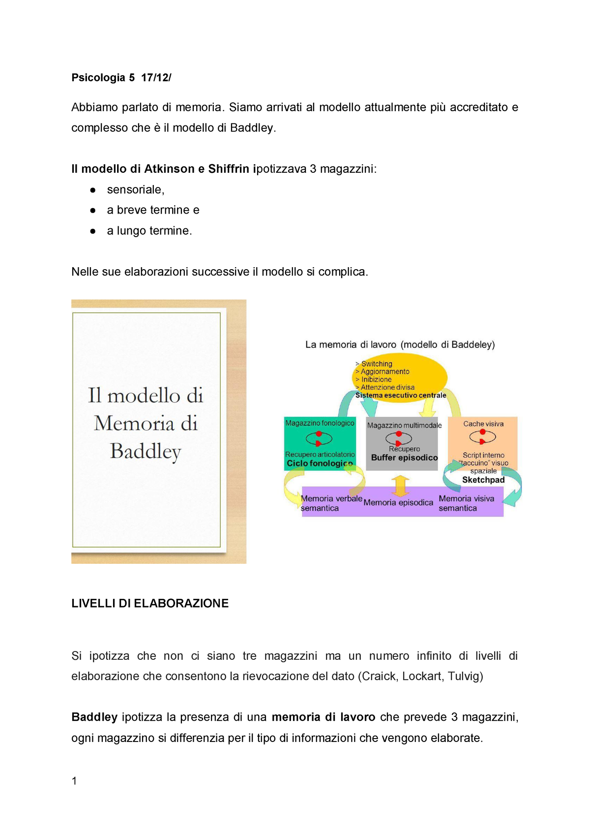 Picologia dello sviluppo appunti tfa Università Bicocca professoressa