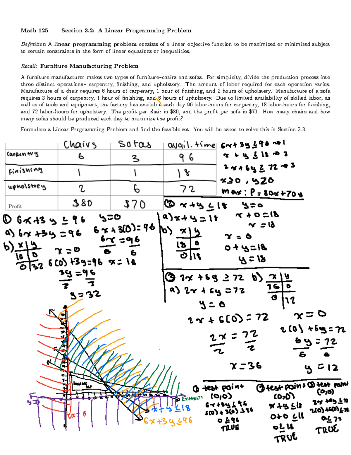 MATH 125 3 - Chapter 3.2 Professor Devi - Math 125 Section 3: A Linear ...
