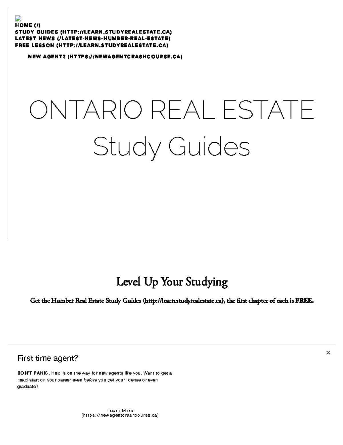 Study Real Estate Level Up Your Studying Get the Humber Real