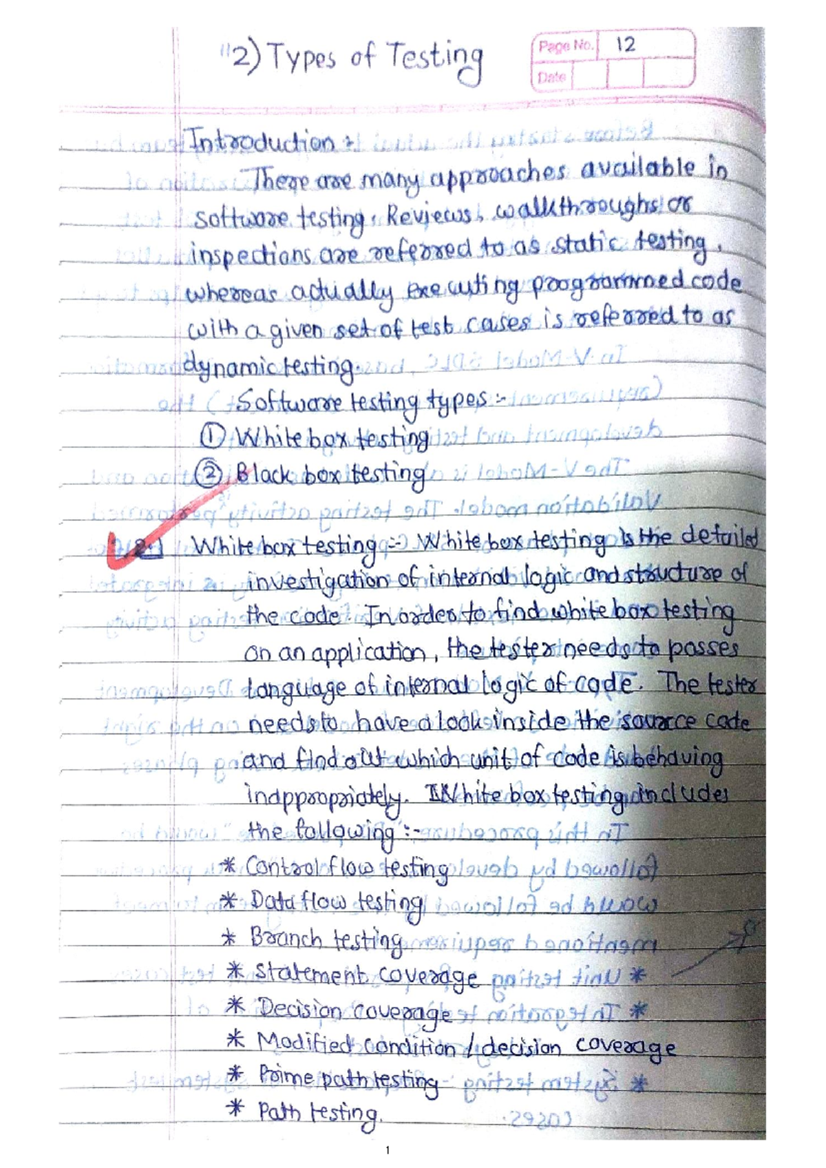 Software Testing Notes - Unit 2 - Computer Application - Studocu